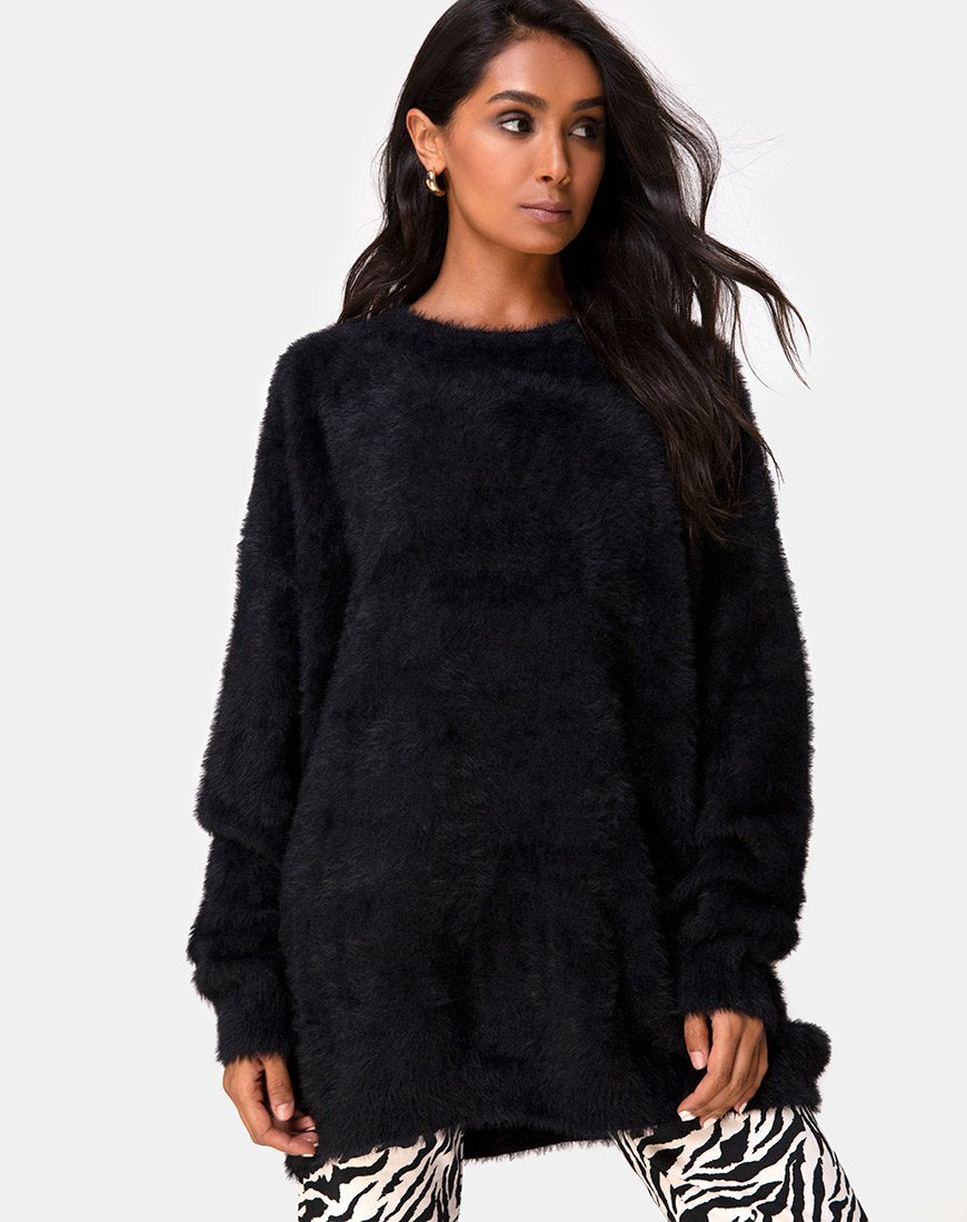 Pull Edgen en tricot noir