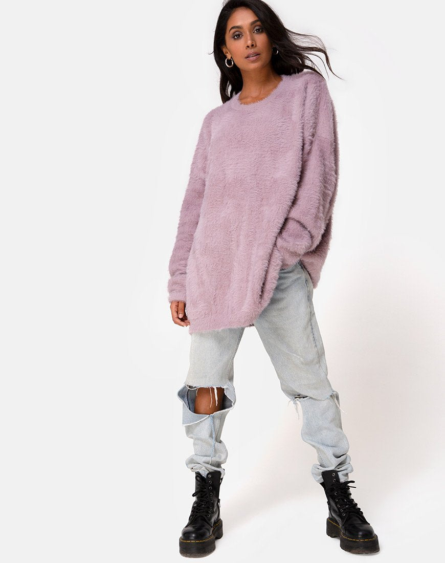 Image du pull Edgen en tricot Mauve