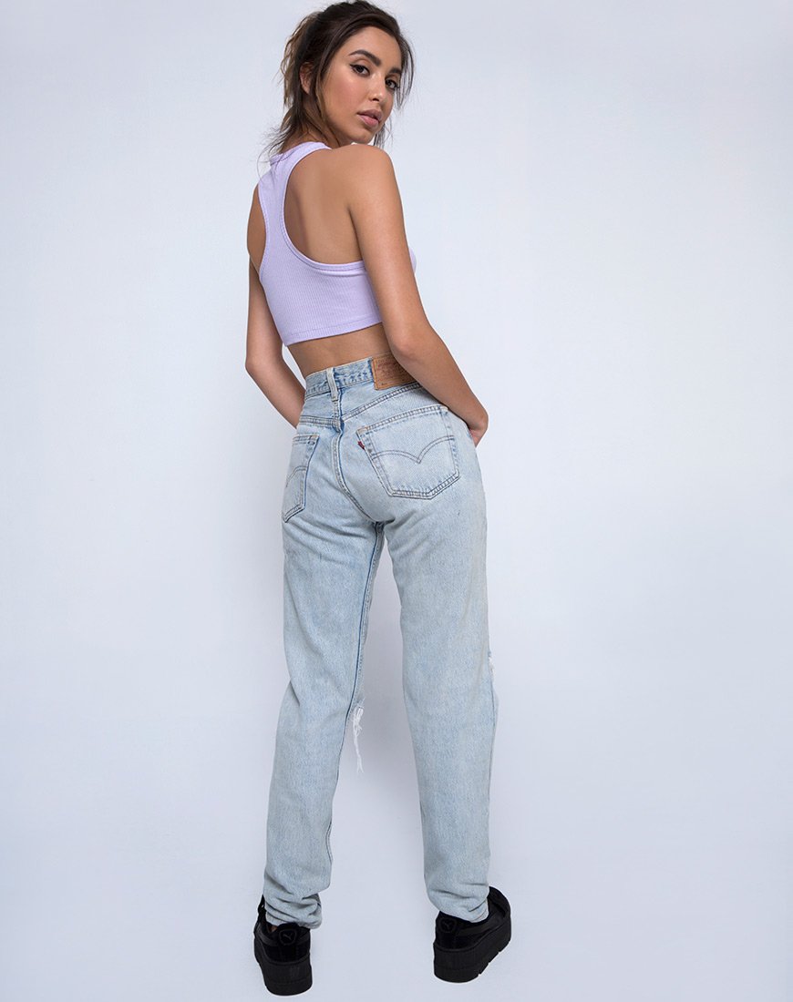 Image de Edina Crop Top Rib Lilac
