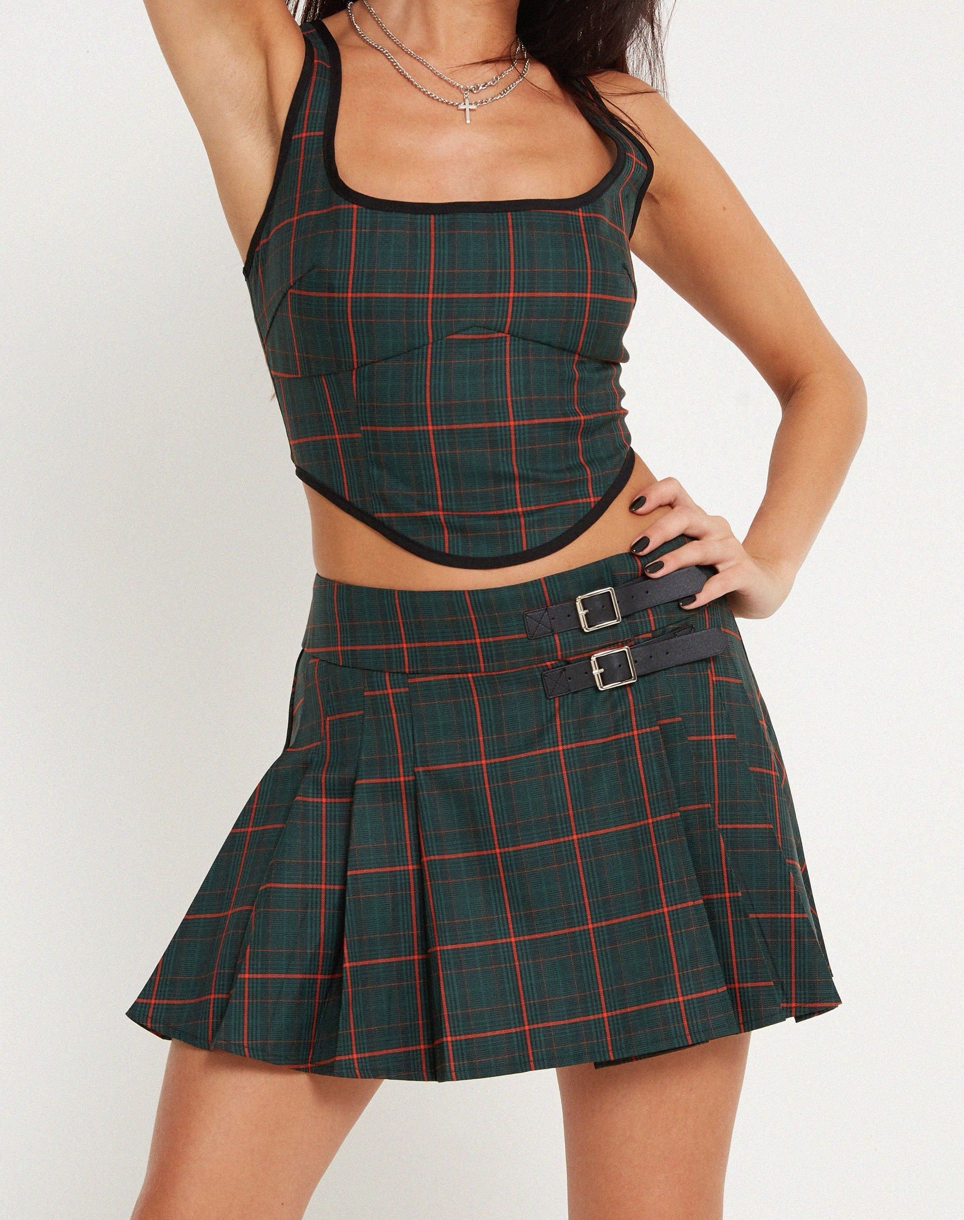 image de Jupe Skirza Tartans Green