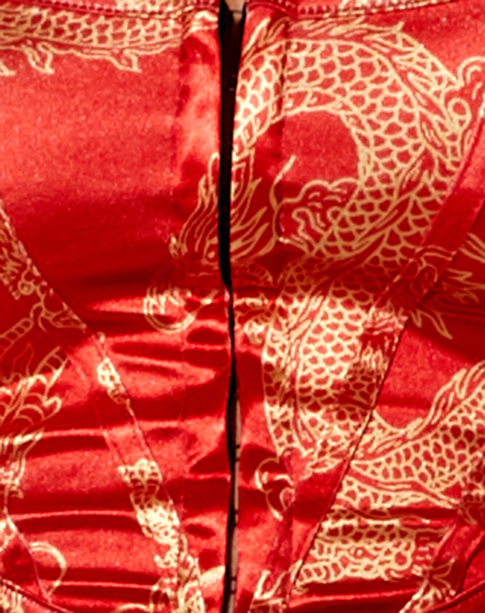 Image de Elci Corset Top in Dragon Flower Red Gold