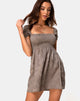 Image de la robe Eldre en satin rose gris argenté