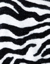Tricot zébré noir et blanc