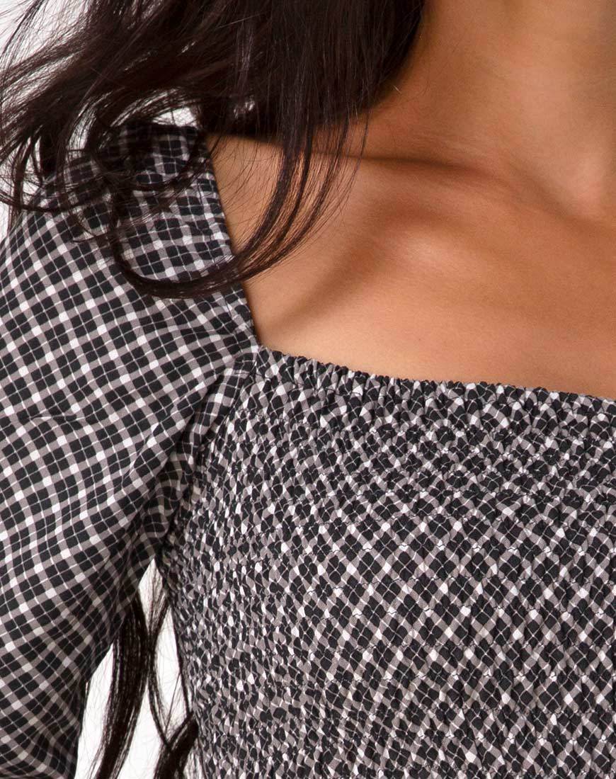 Image de Elina Top in Check It Out Black
