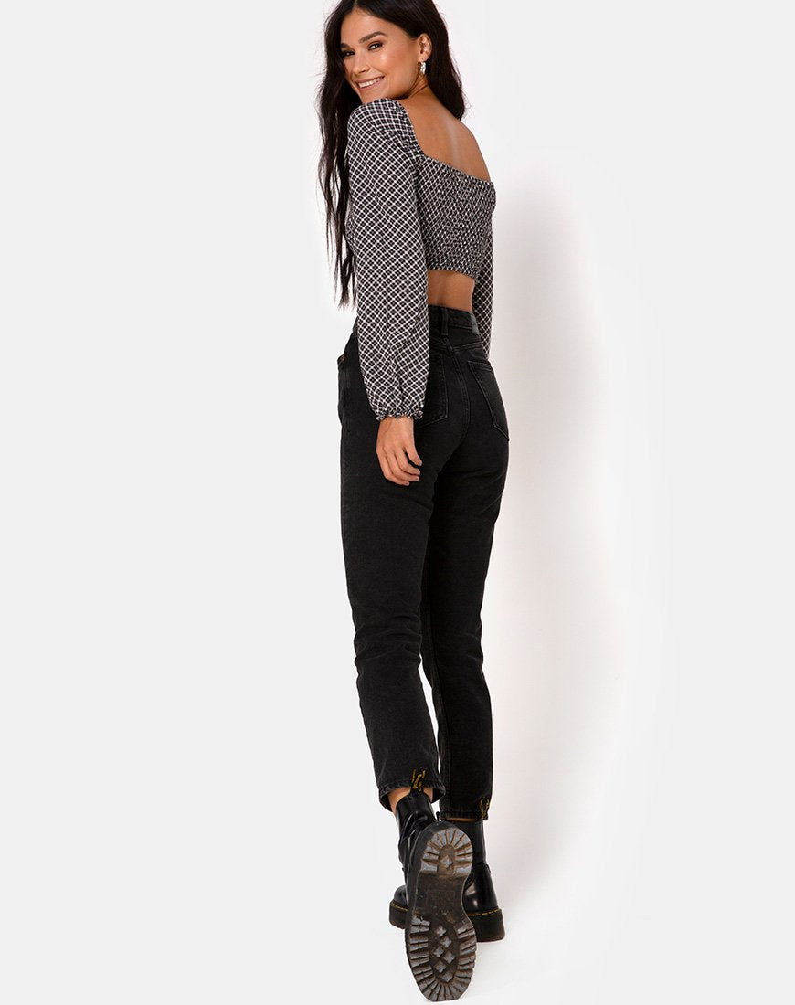 Image de Elina Top in Check It Out Black