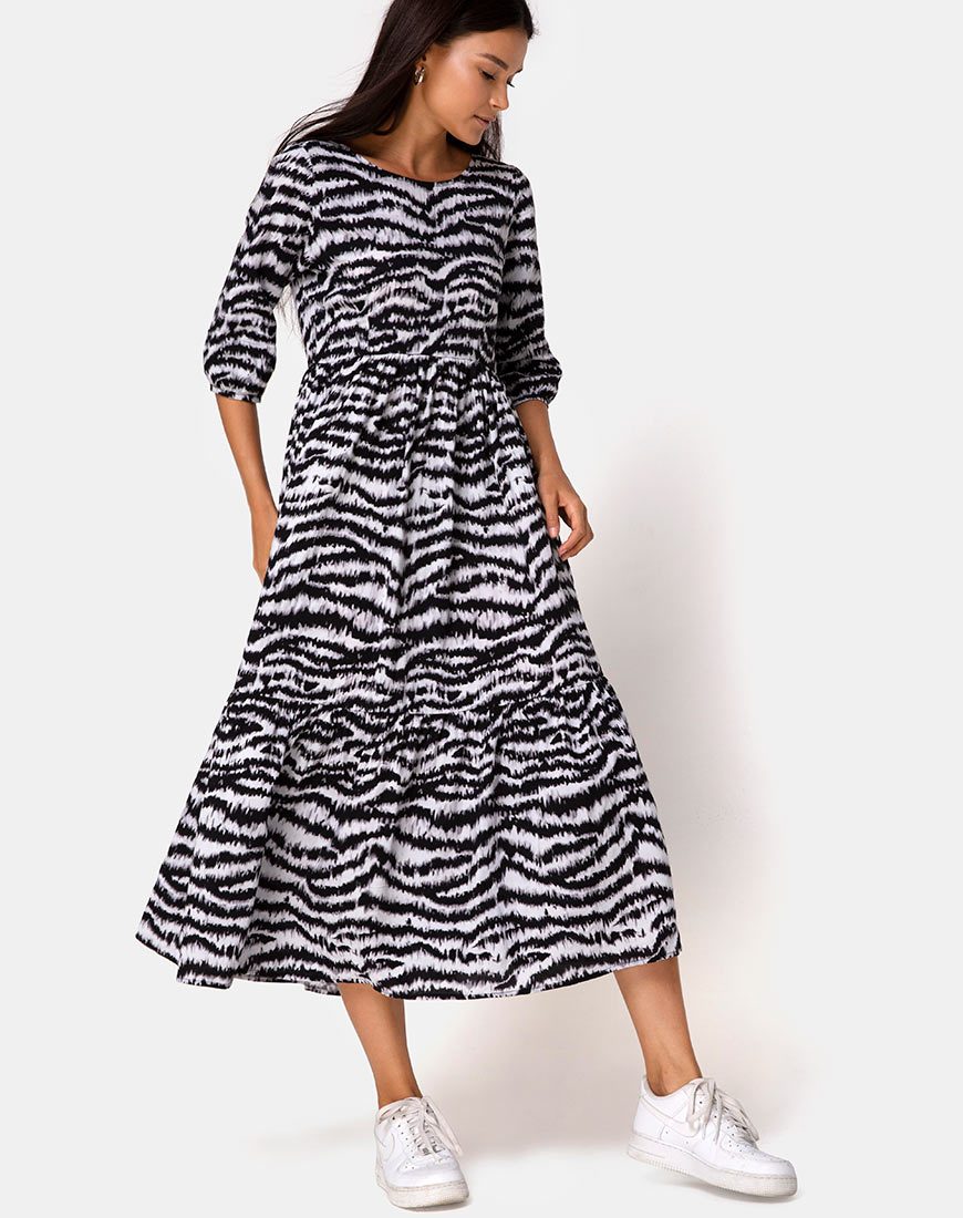 Image de Ellery Dress Animal Drip Grey