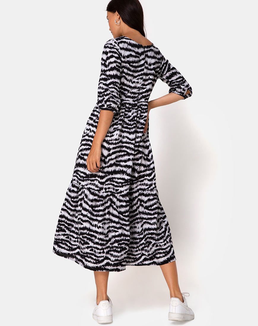 Image de Ellery Dress Animal Drip Grey