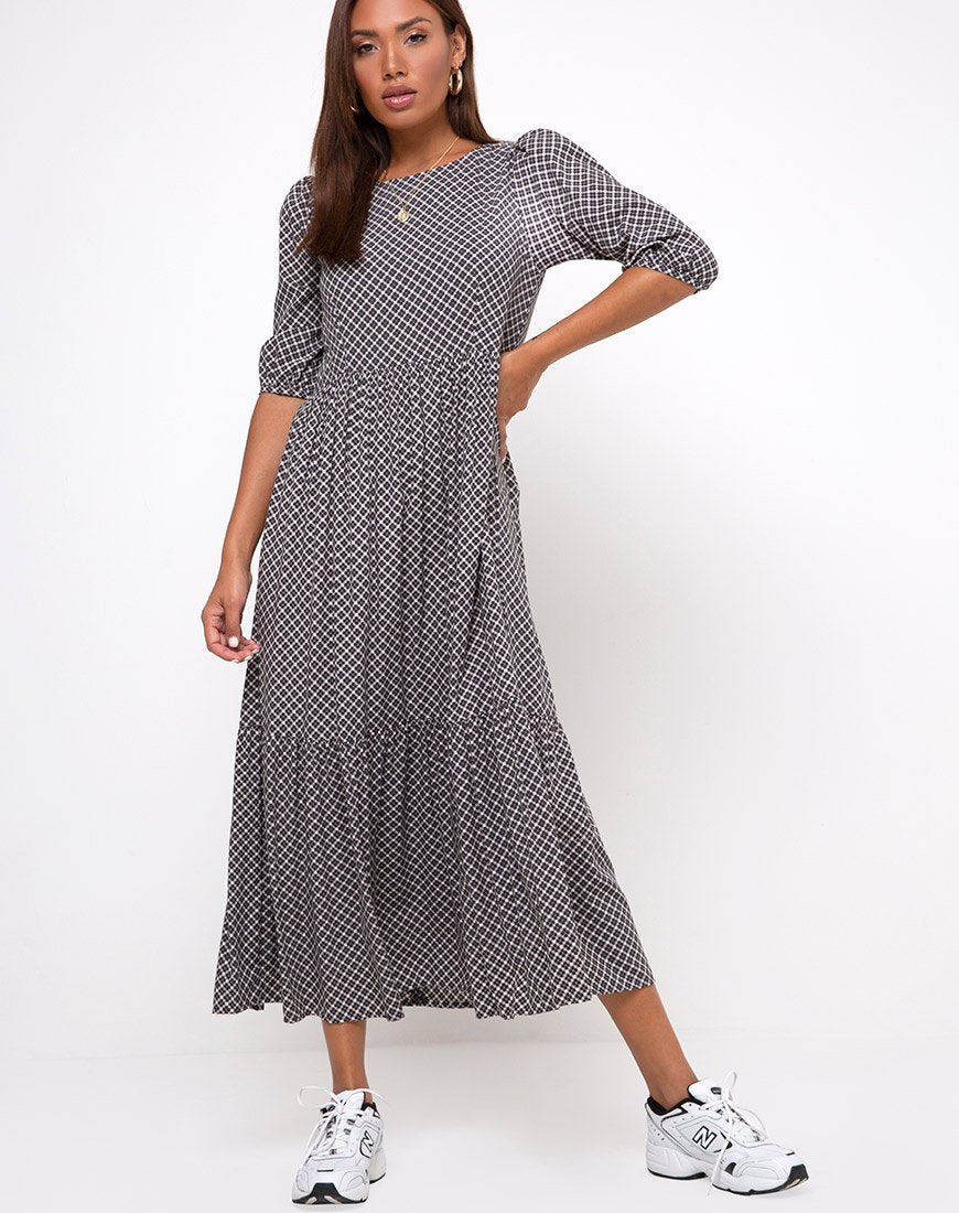 Image de Ellery Maxi Dress in Check it Out Black