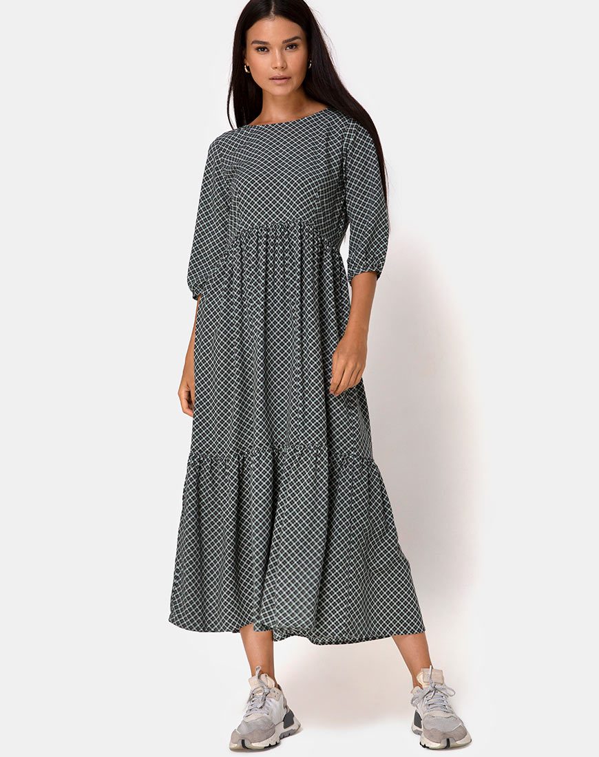 Image de Ellery Maxi Dress in Check it Out Green