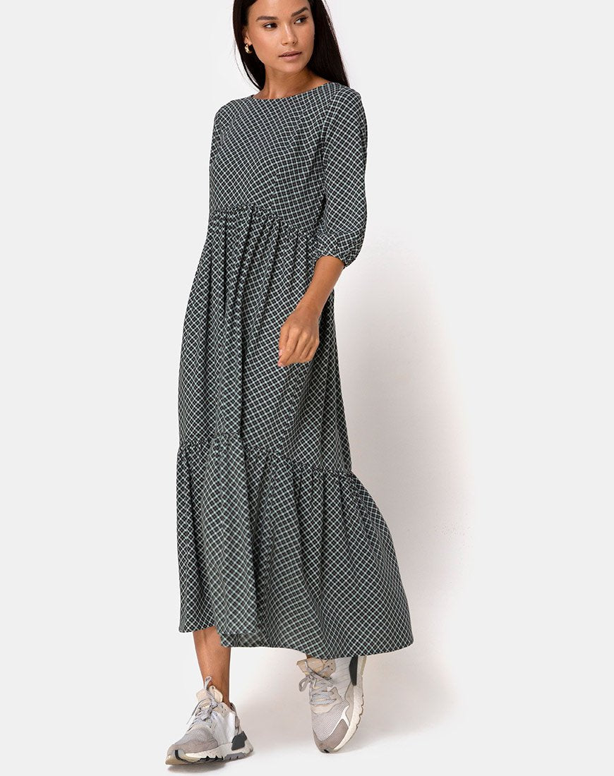 Image de Ellery Maxi Dress in Check it Out Green