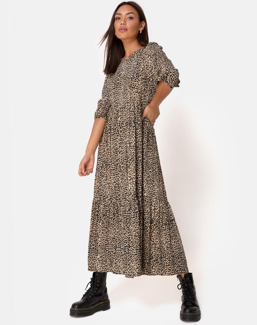 Image de Ellery Dress in Rar Leopard Brown
