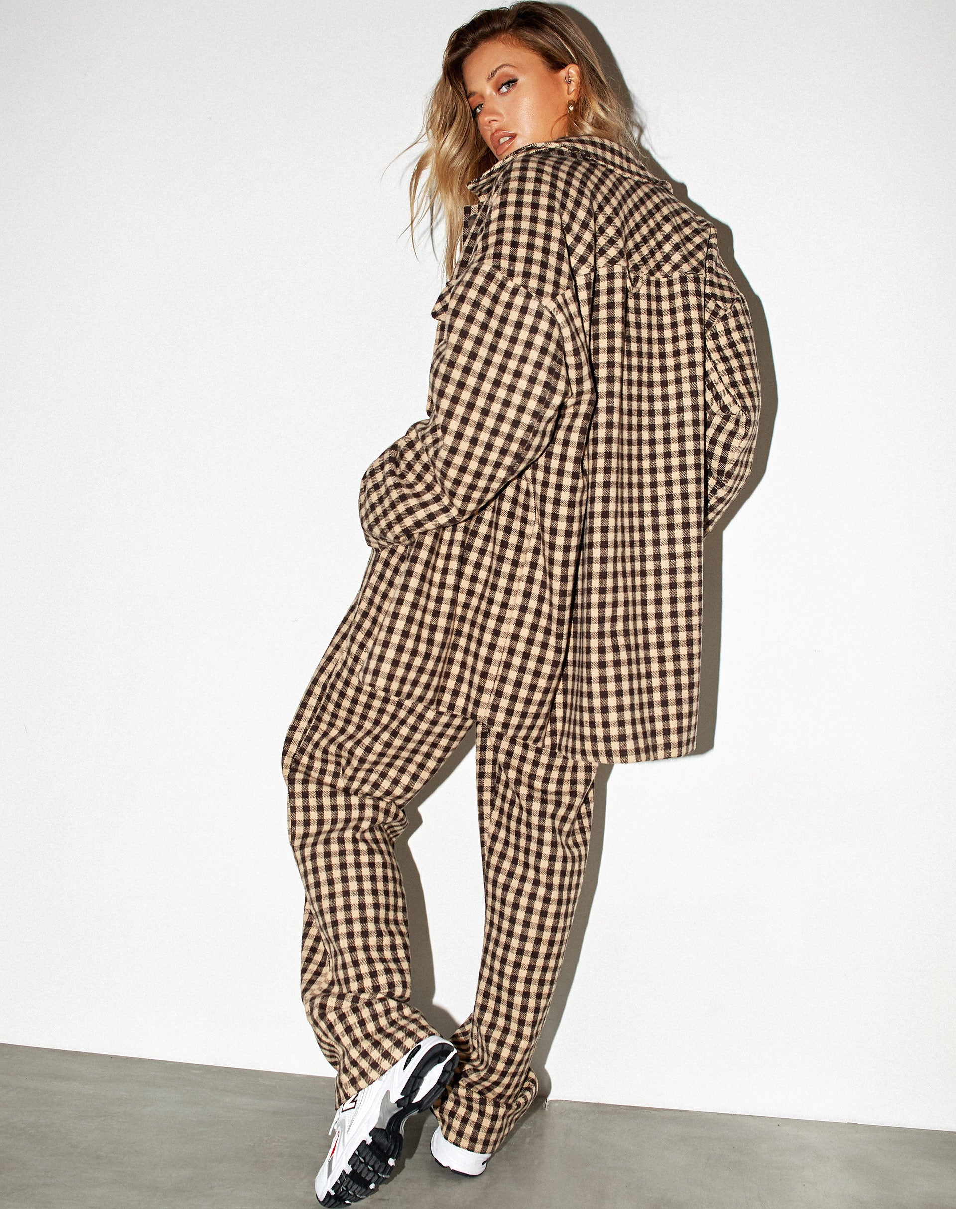 Image de Marcella Shirt in Tan Black Gingham