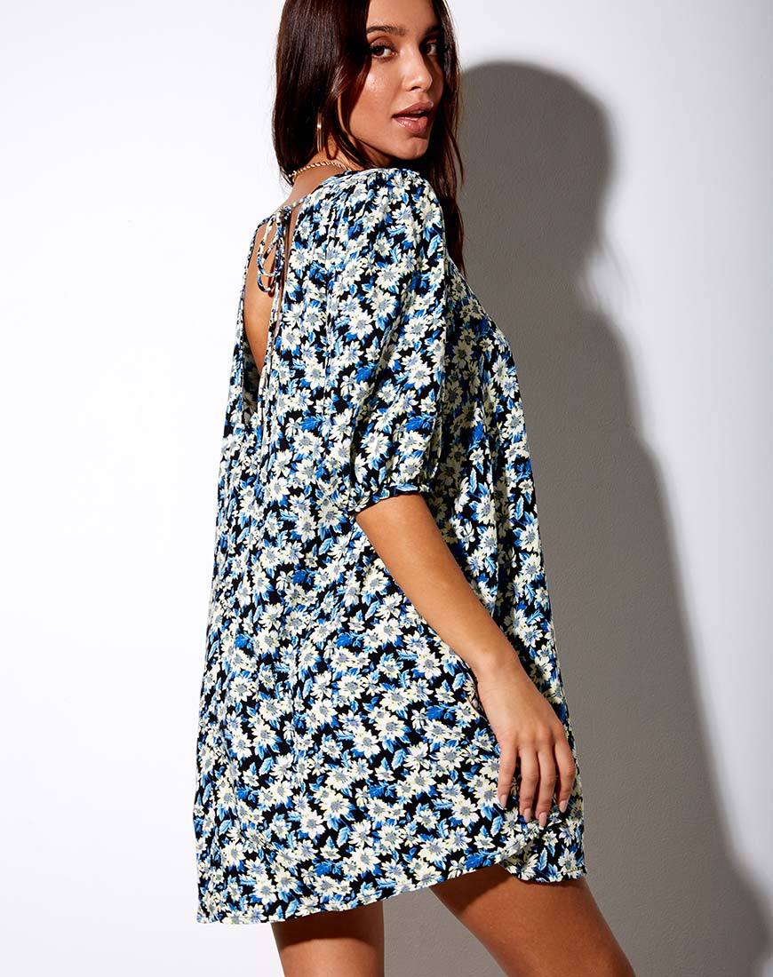 Elna Babydoll Dress, Aster Blue
