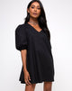 Image de la robe nuisette Elna en noir