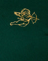 Bottle Green Cupid Gold Embro