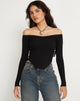 Image de Elsie Bardot Top in Black