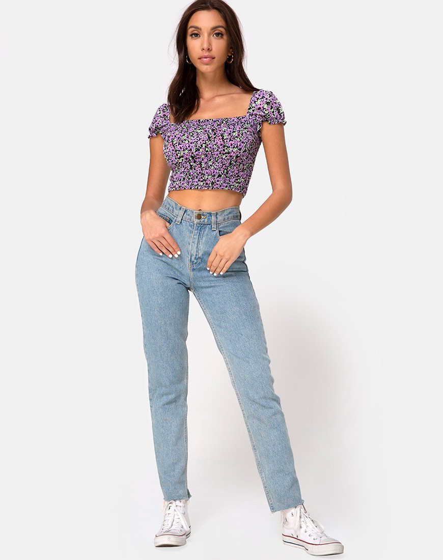 Image de Elso Crop Top in Lilac Blossom