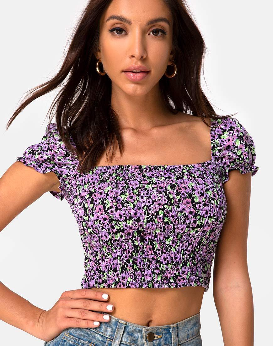 Image de Elso Crop Top in Lilac Blossom