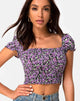 Image de Elso Crop Top in Lilac Blossom