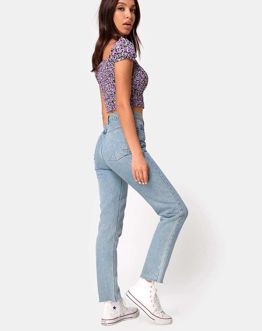 Image de Elso Crop Top in Lilac Blossom