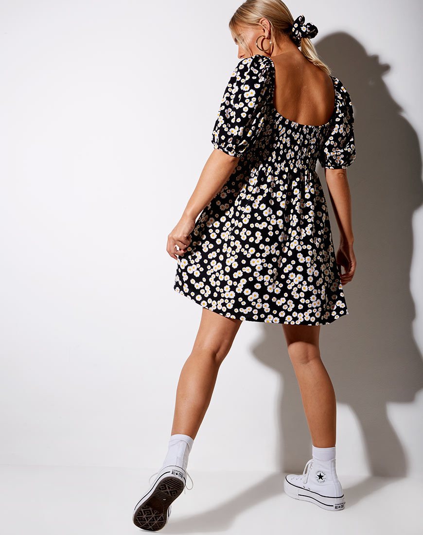 Image de Eltra Babydoll Dress in Mini Daisy Black