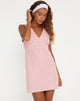 Image de Mini robe Eluned en vichy rose