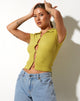 image de la chemise Elva dans l'huile d'olive Bubble Jersey
