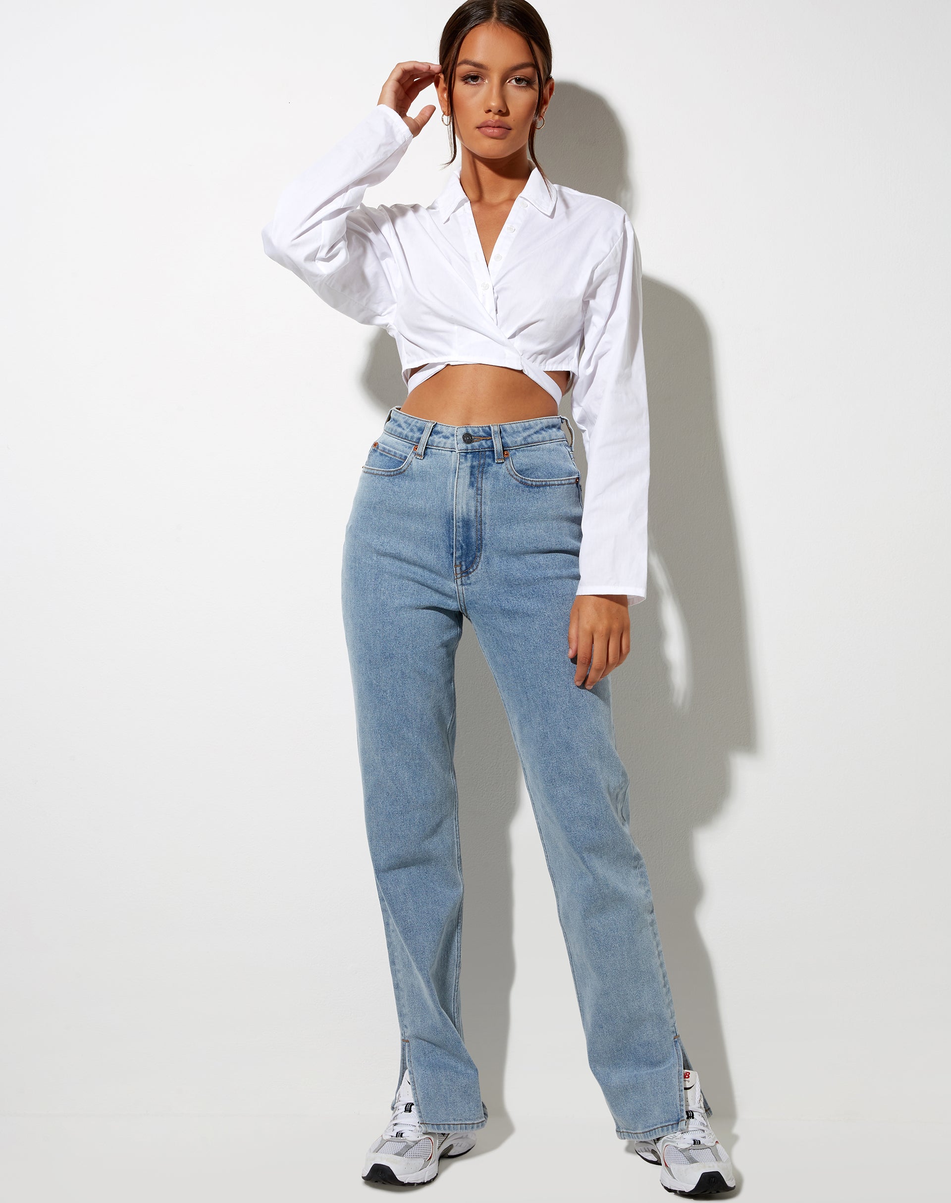 Image de Elyse Crop Top in White