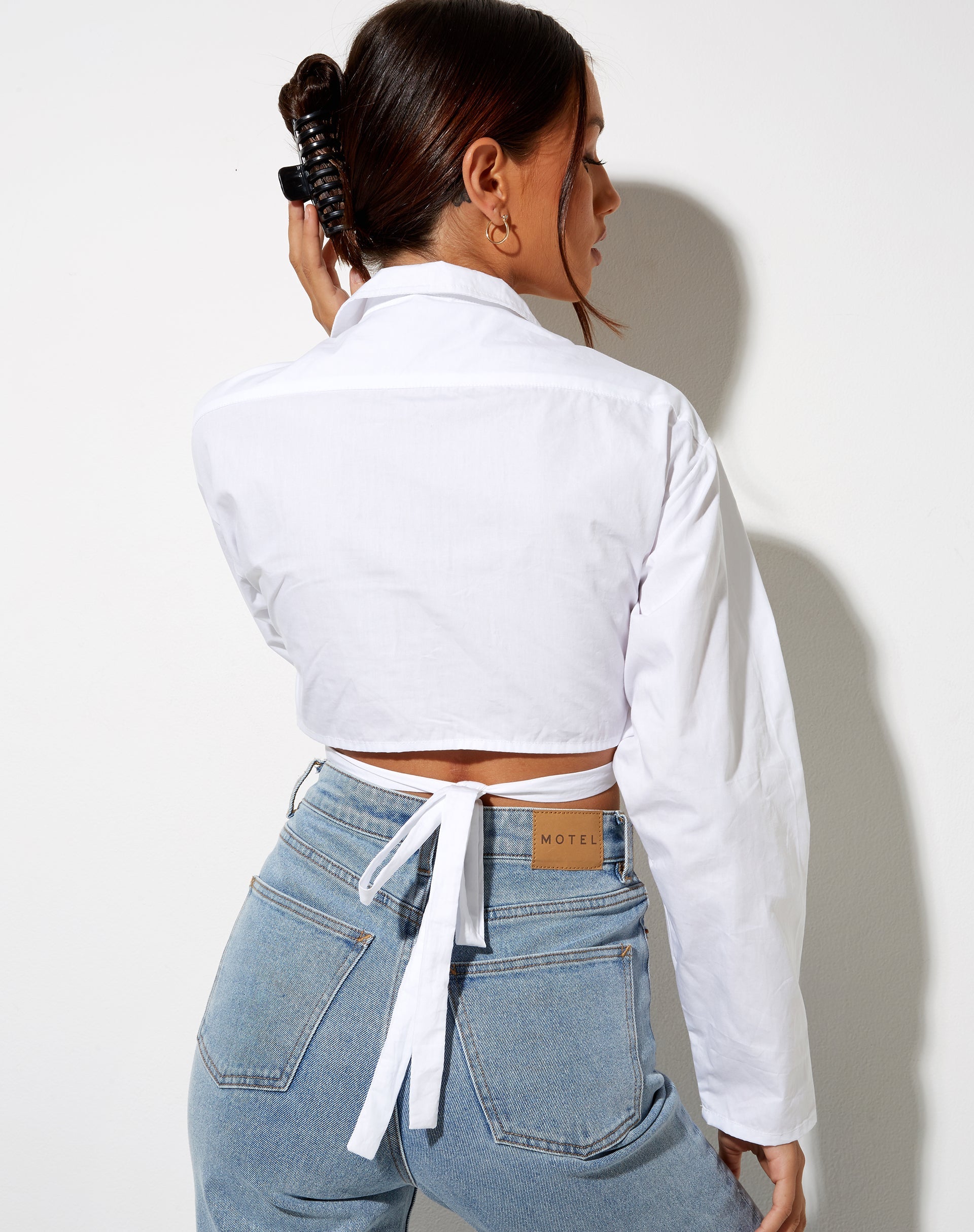 Image de Elyse Crop Top in White