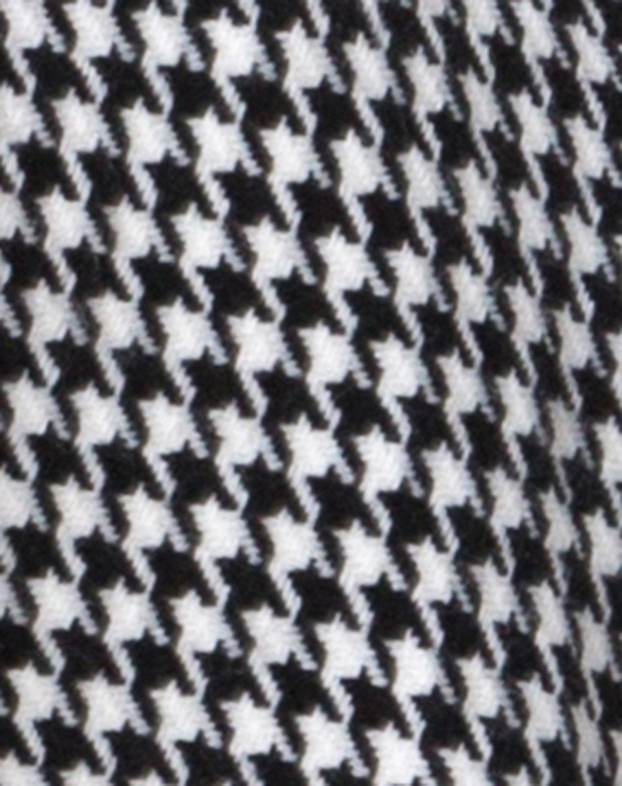 Image du manteau Ernest à carreaux pied-de-poule noir et blanc