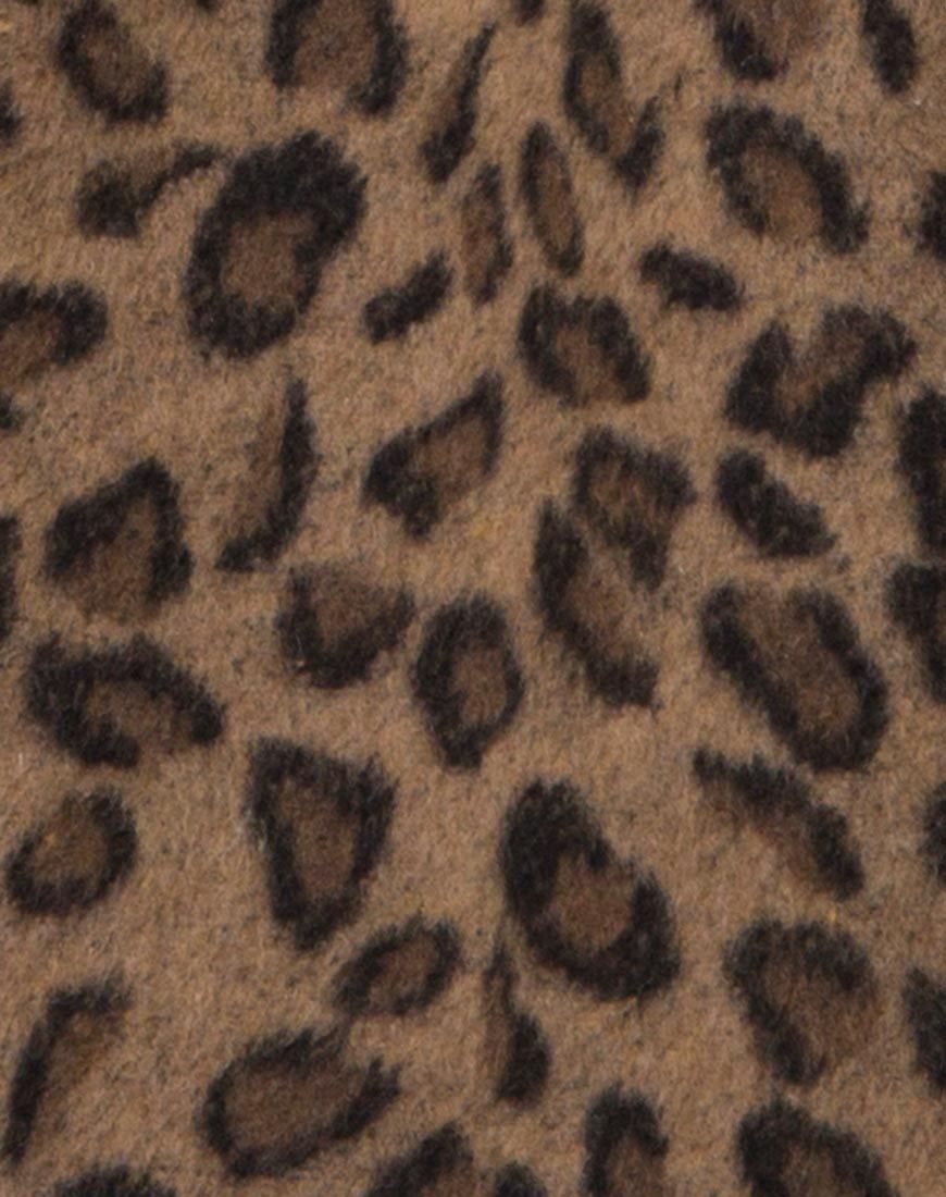 Image de Ernest Boyfriend Coat Leopard Print Grey