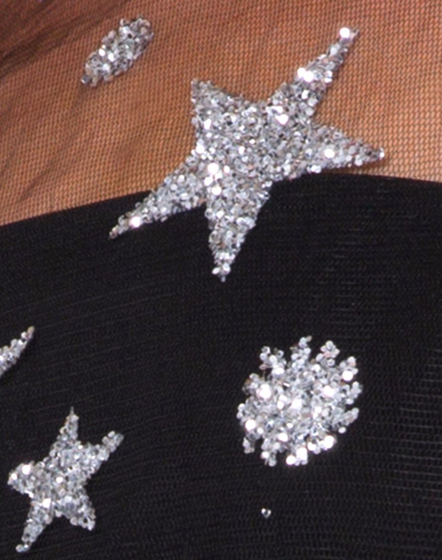 Image de Ether Top en filet pailleté Star Child