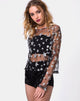 Image de Ether Top en filet pailleté Star Child