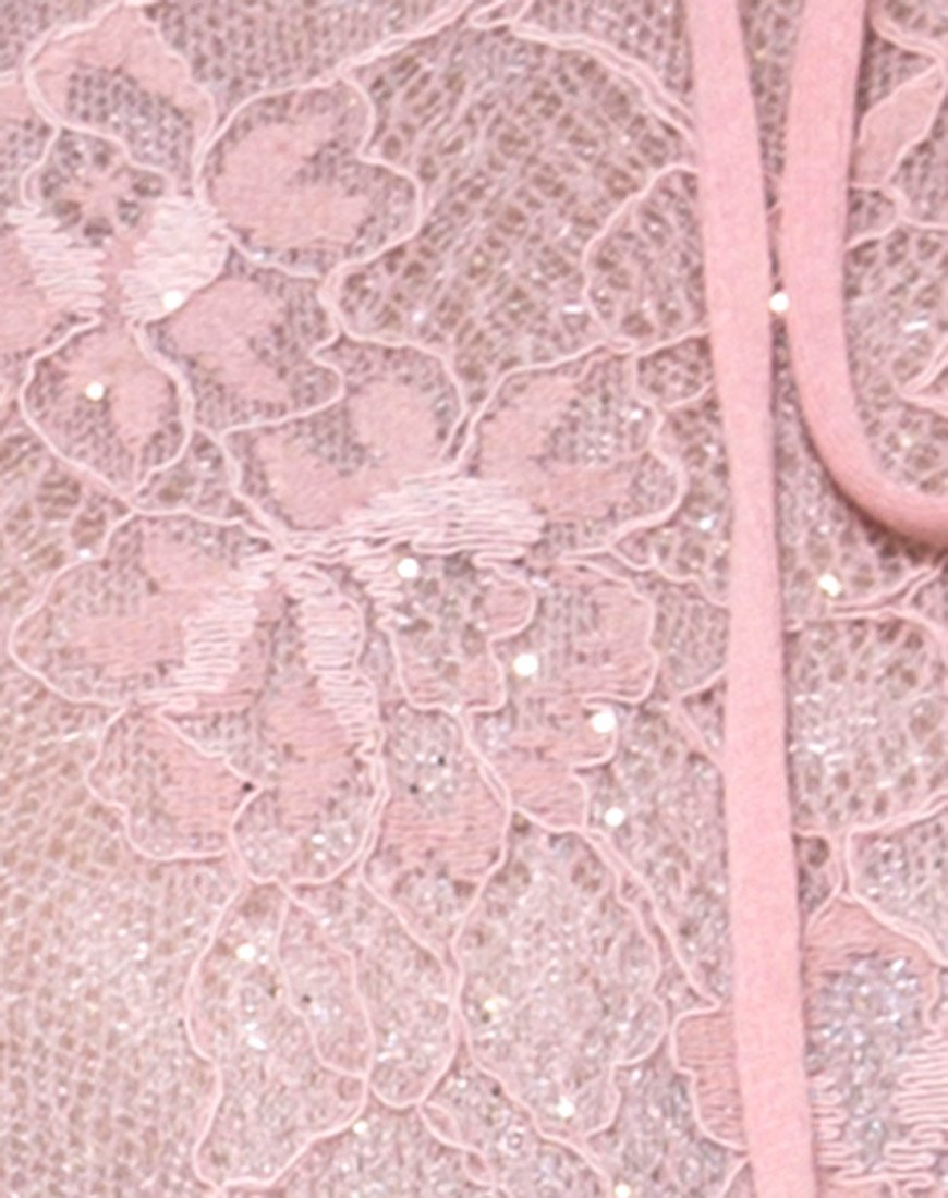 Image de Eva Crop Top in Lace Rose