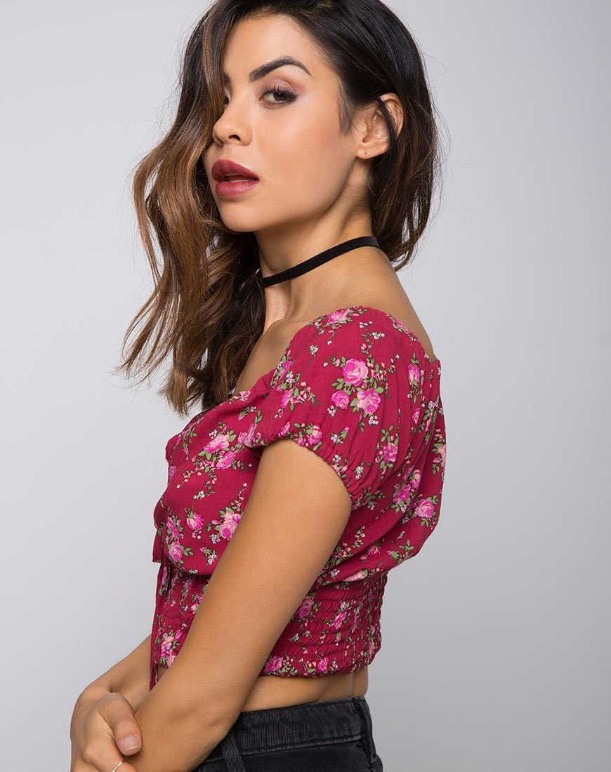 Image de Evane Crop Top in Soheila Floral