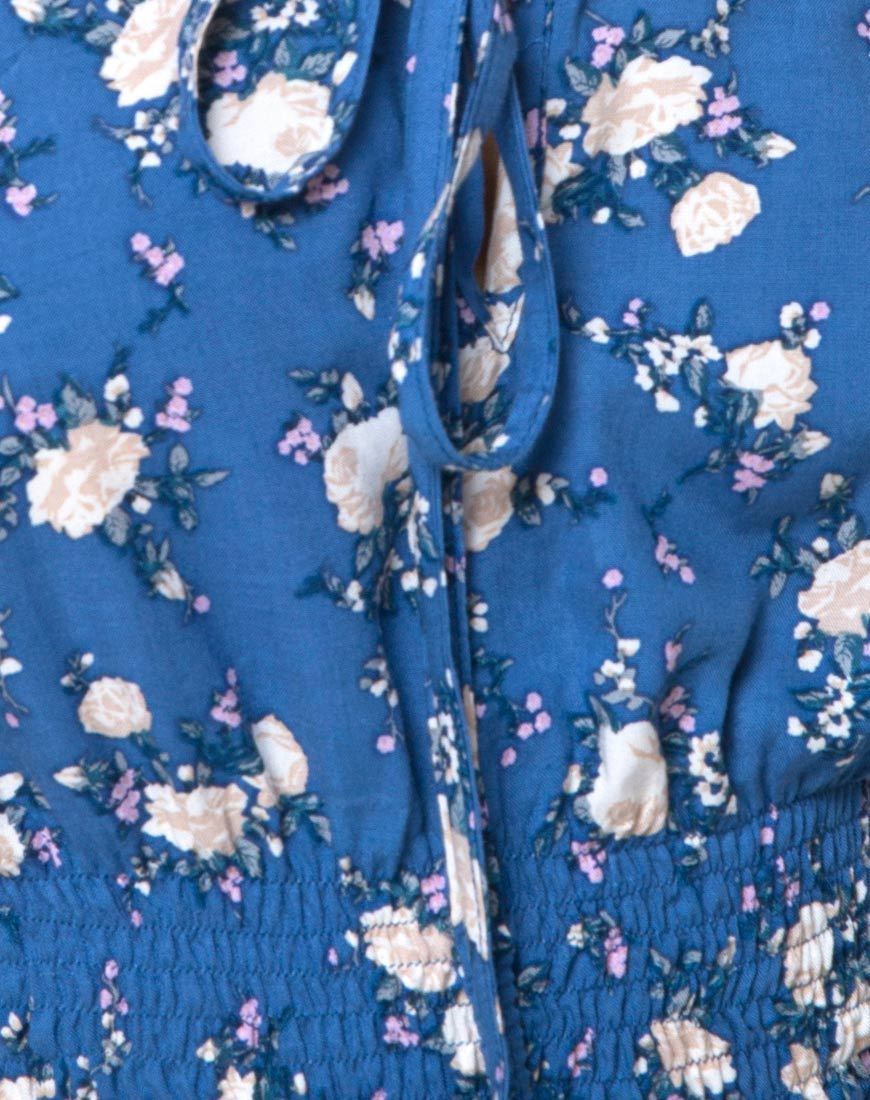 Image de Evane Crop Top in Soheila Floral Blue
