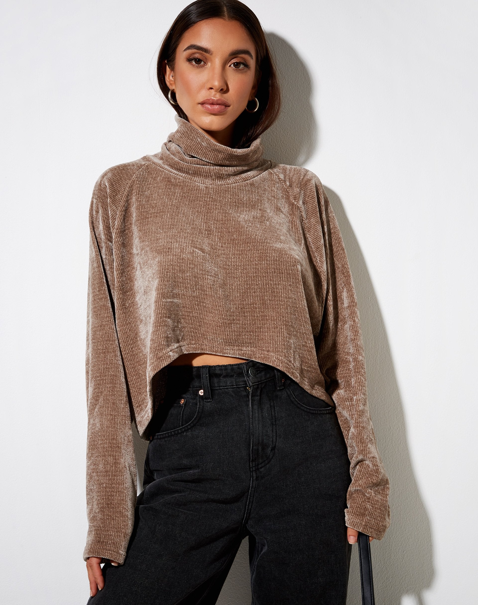 Image de l'Evie Jumper in Chenille Brown