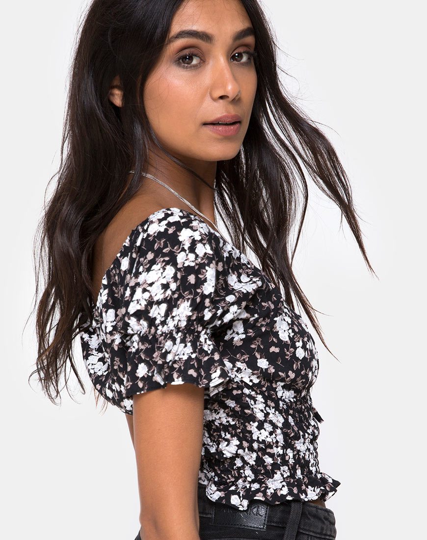 Image de Evony Top in Dark Wild Flower
