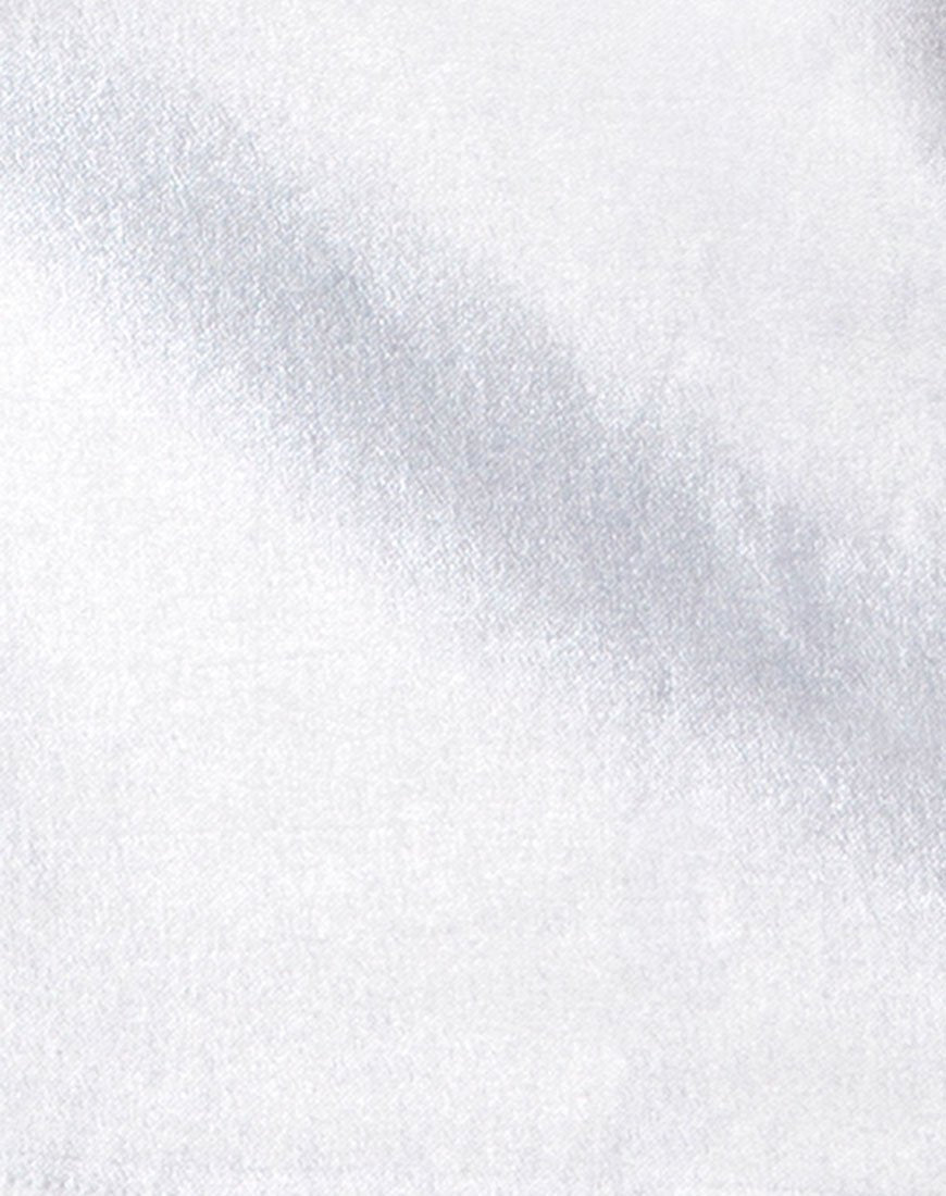 Image de la mini-jupe Ewi en argent métallisé