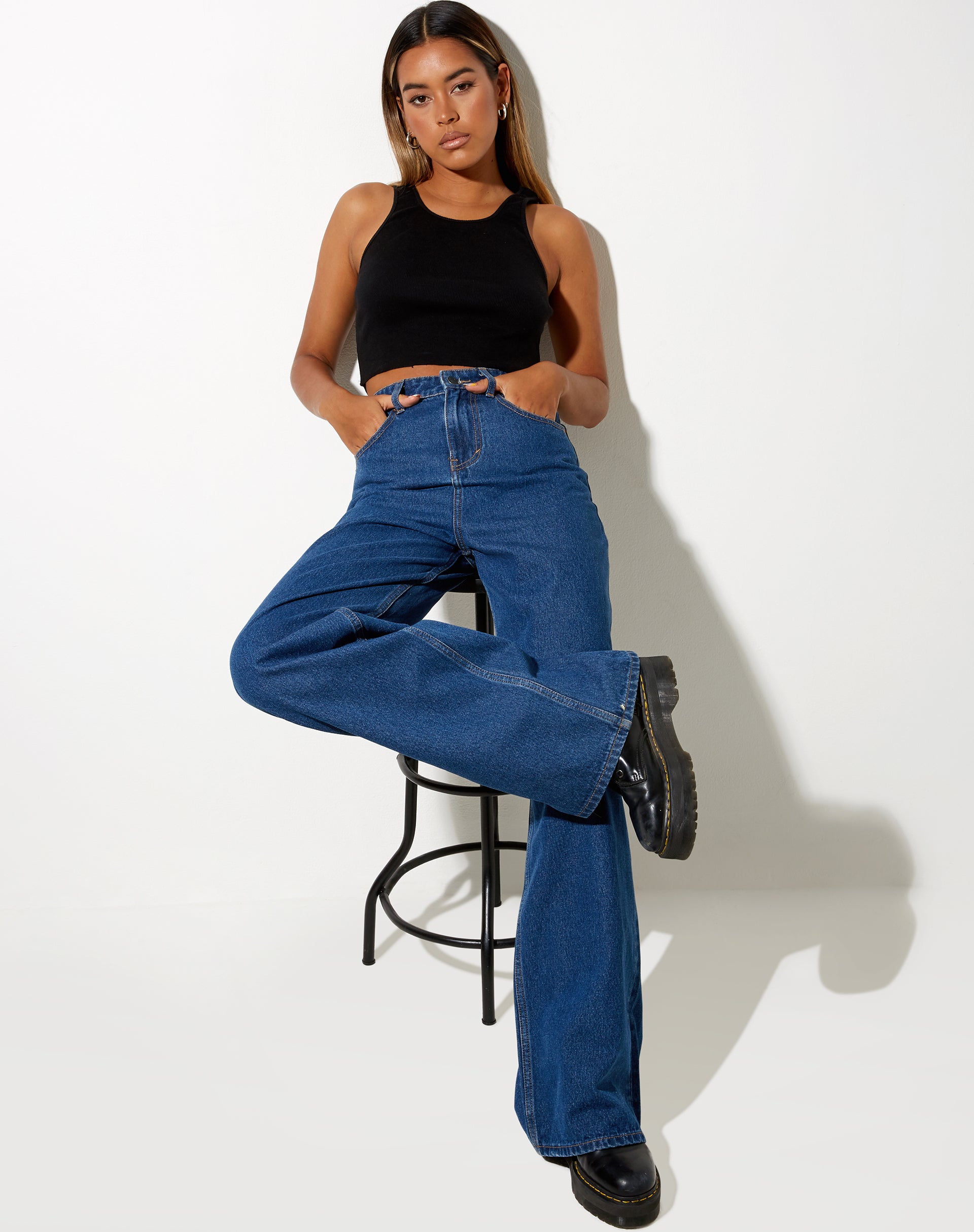 Image de Jean extra-large en bleu classique
