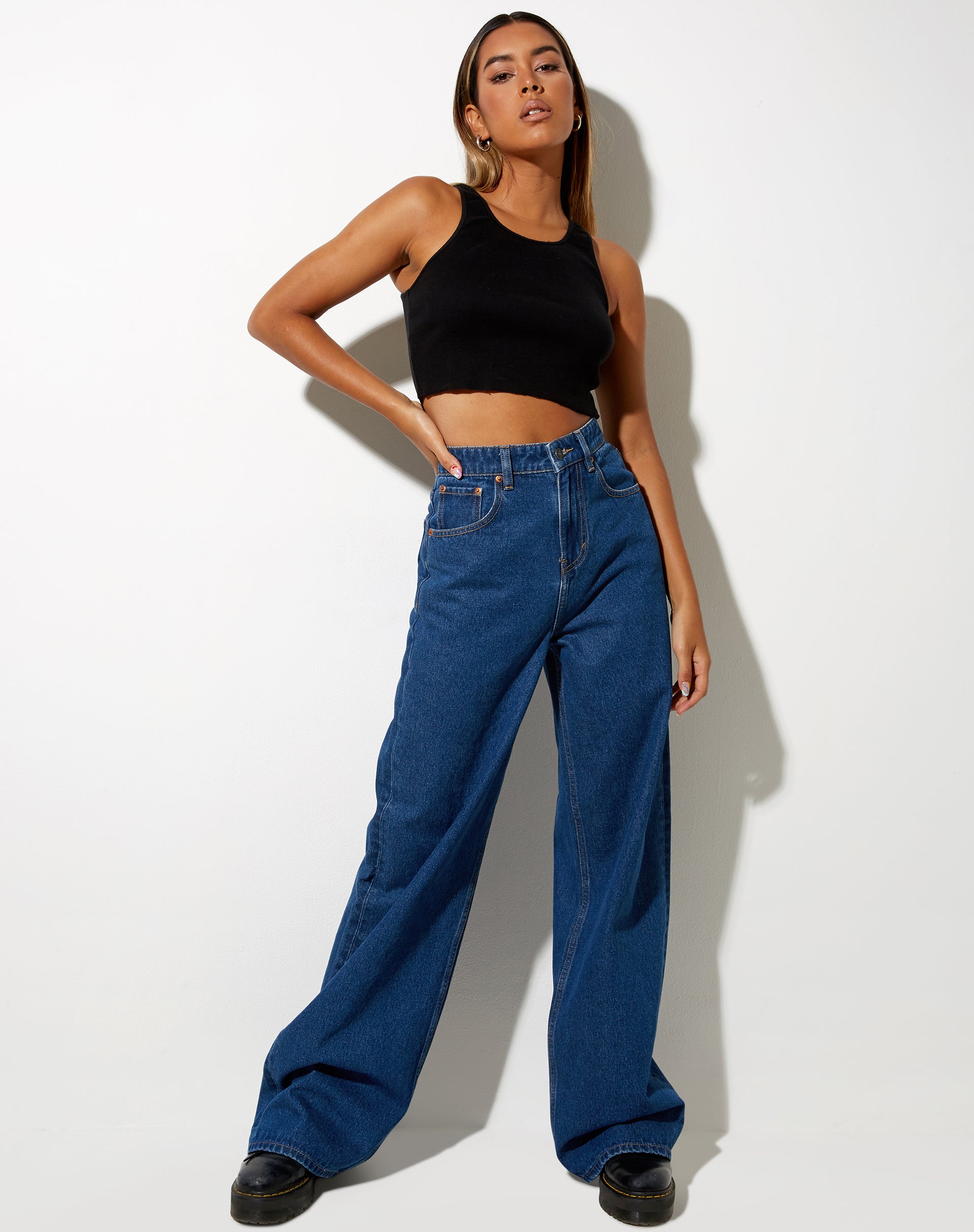 Image de Jean extra-large en bleu classique