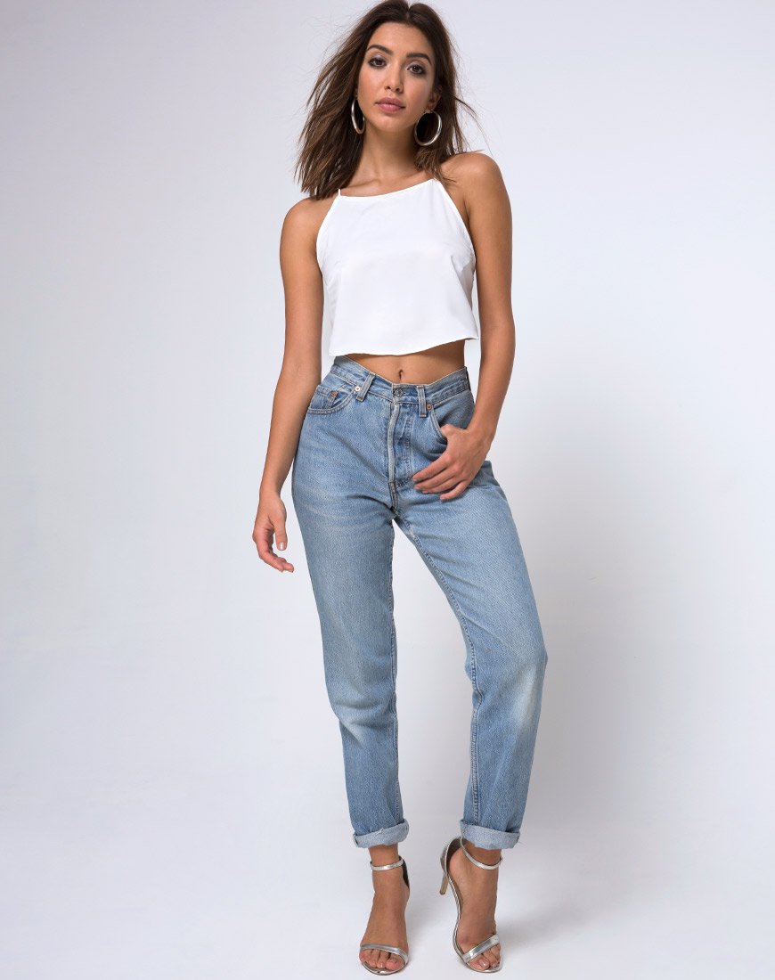 Image de Fair Cami Top in Satin Ivory