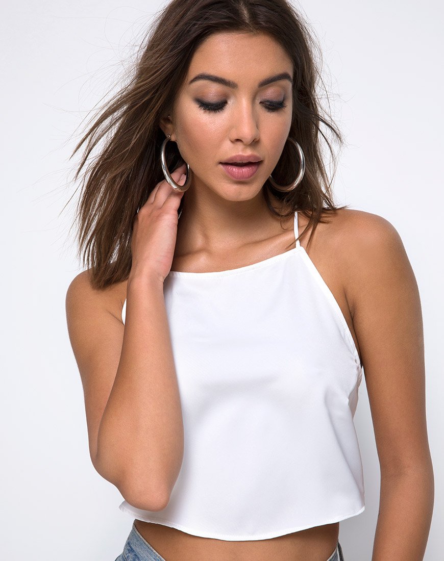 Image de Fair Cami Top in Satin Ivory