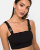 Image de Farety Top en noir avec Derlin Clip