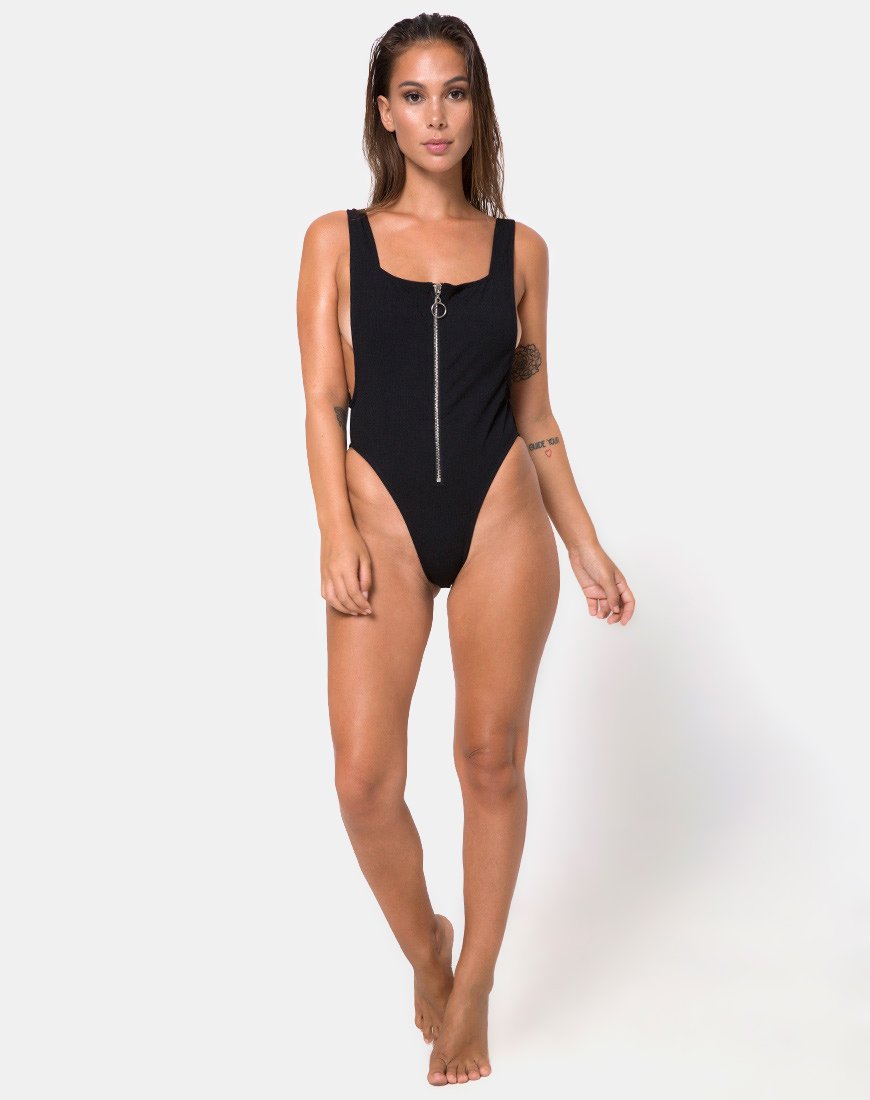 Image de Farica Maillot de bain en Mini Rib Onyx