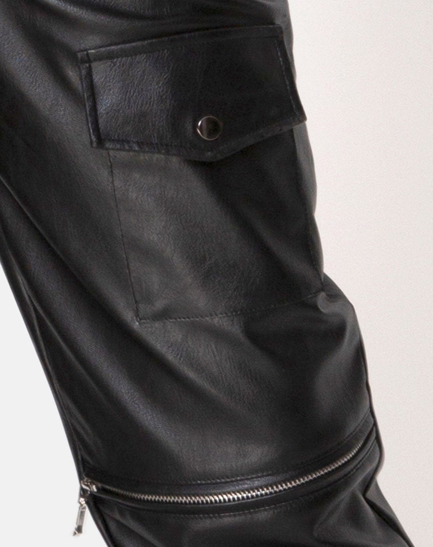 Image de la pantalon Faroe PU en noir