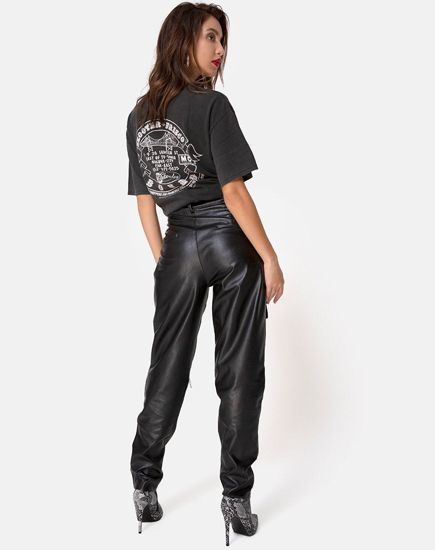 Image de la pantalon Faroe PU en noir