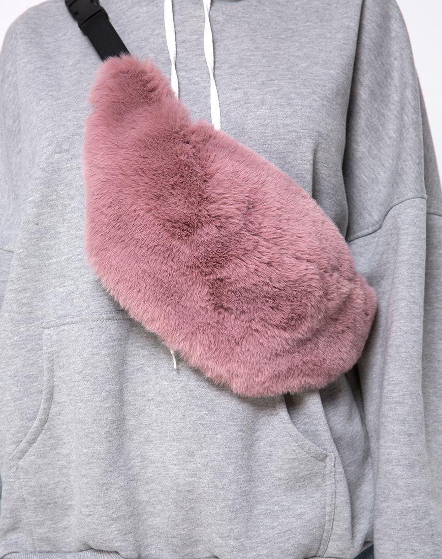 Image de Bumbag en fourrure rose