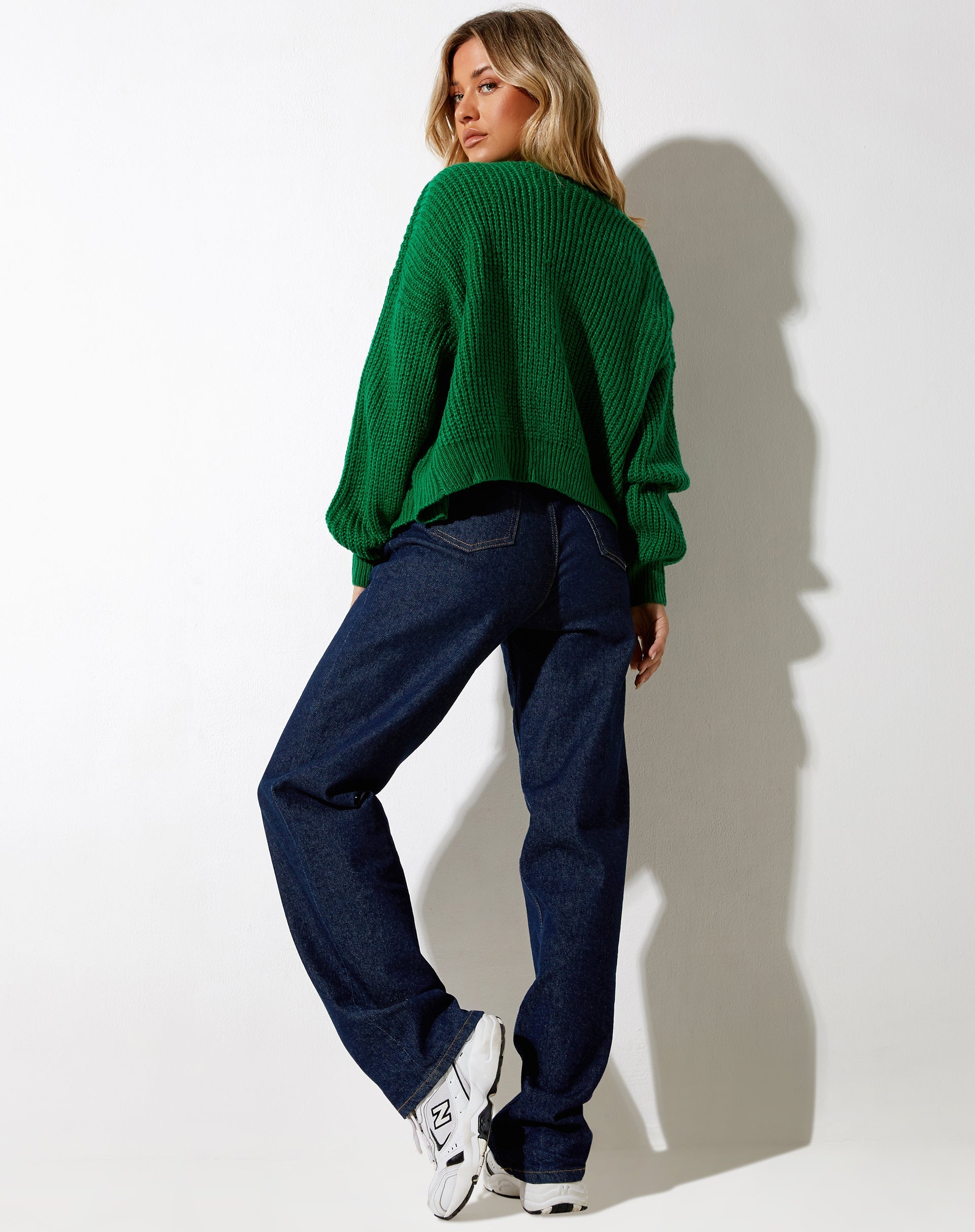 Image de Faya Cardi en tricot vert