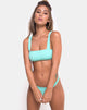 Image de Febe Bikini Top in Mini Rib Mint